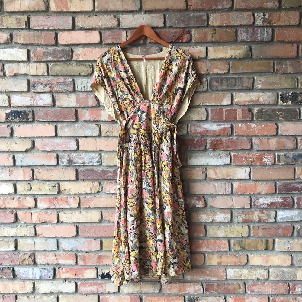 Free People Floral Midi Dress